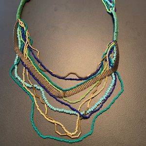 Nordstrom | Metal, beaded, thread, chain necklace